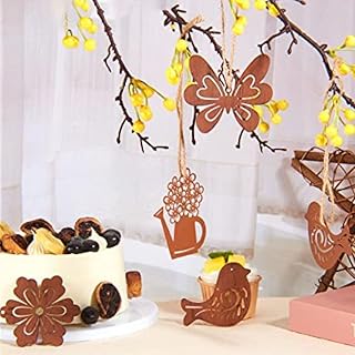 Lot de 12 décorations de jardin en fer - Décoratio