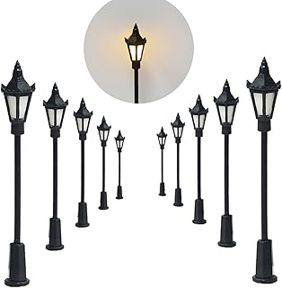 DIY : Créer une lampe originale avec des matériaux recyclés Lot de 20 Réverbère Miniature Modèle, lampadaires